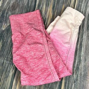 Pink Running Capri Leggings- Size Small